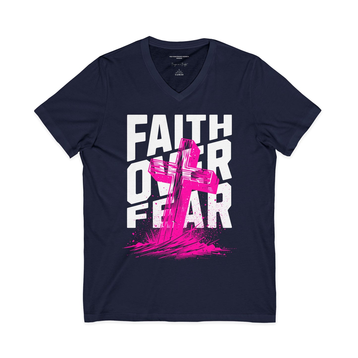Faith Over Fear Shirt, Christian T-Shirt, Jesus Shirt, Inspirational Faith Tee, Bible Verse Clothing, Christian Aesthetic Apparel, Religious Gift
