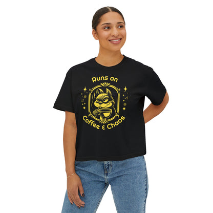 Coffee & Chaos Women's Boxy Tee