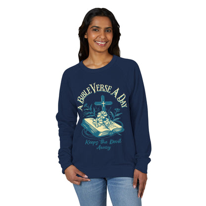 A Bible Verse A Day Keeps The Devil Away - Crewneck Sweatshirt