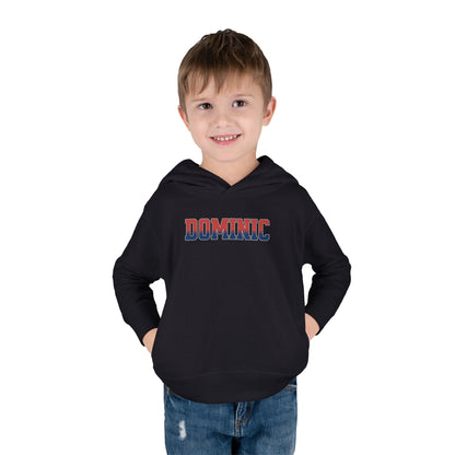 Toddler Football Hoodie — Personalized "Dominic" Youth Pullover