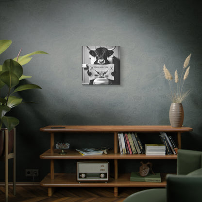 Highland Cow Toilet Funny Art