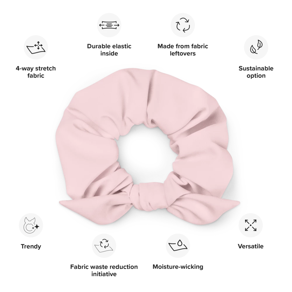 All-Over Print Recycled Scrunchie